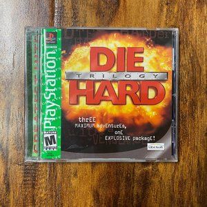 die hard trilogy PS1 game PlayStation 1 PS1 works great videogame	 game console